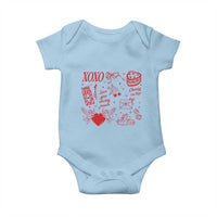Xoxo Valentines Day Baby Onesie Love You Cherry Much Vintage Coquette