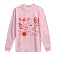 Xoxo Valentines Day Long Sleeve Shirt Love You Cherry Much Vintage Coquette