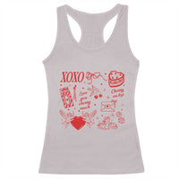 Xoxo Valentines Day Racerback Tank Top Love You Cherry Much Vintage Coquette