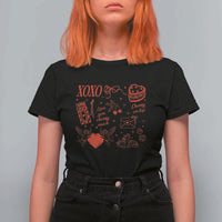 Xoxo Valentines Day T Shirt For Women Love You Cherry Much Vintage Coquette