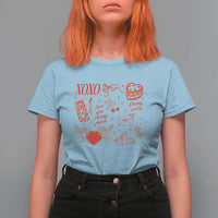 Xoxo Valentines Day T Shirt For Women Love You Cherry Much Vintage Coquette