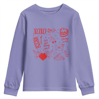 Xoxo Valentines Day Youth Sweatshirt Love You Cherry Much Vintage Coquette