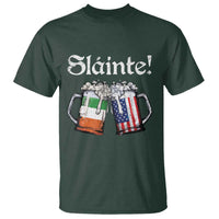 Funny St Patrick's Day Beer Drinking Slainte T Shirt Irish American Beer