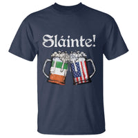 Funny St Patrick's Day Beer Drinking Slainte T Shirt Irish American Beer