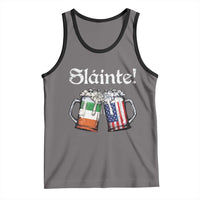 Funny St Patrick's Day Beer Drinking Slainte Tank Top Irish American Beer