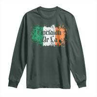 Tiocfaidh Ar La Long Sleeve Shirt Vintage Irish Ireland Flag