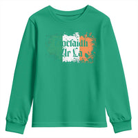 Tiocfaidh Ar La Youth Sweatshirt Vintage Irish Ireland Flag