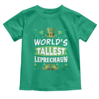 Funny World's Tallest Leprechaun St Patrick's Day Toddler T Shirt Shamrock