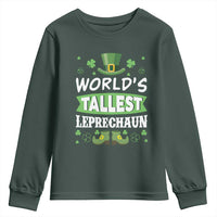 Funny World's Tallest Leprechaun St Patrick's Day Youth Sweatshirt Shamrock