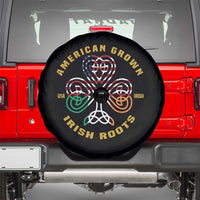 American Grown With Irish Roots Spare Tire Cover Irish American Shamrock