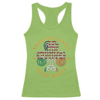 American Grown With Irish Roots Racerback Tank Top Irish American Shamrock