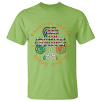 American Grown With Irish Roots T Shirt Irish American Shamrock
