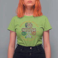 American Grown With Irish Roots T Shirt For Women Irish American Shamrock