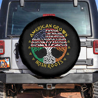American Grown With Irish Roots Spare Tire Cover Irish American Tree