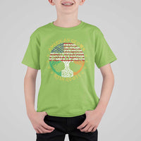 American Grown With Irish Roots T Shirt For Kid Irish American Tree