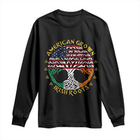 American Grown With Irish Roots Long Sleeve Shirt Irish American Tree