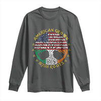American Grown With Irish Roots Long Sleeve Shirt Irish American Tree