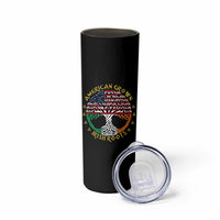 American Grown With Irish Roots Skinny Tumbler Irish American Tree