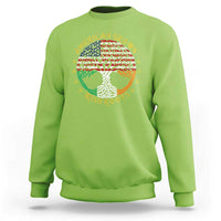 American Grown With Irish Roots Sweatshirt Irish American Tree