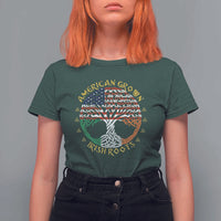 American Grown With Irish Roots T Shirt For Women Irish American Tree