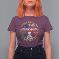 American Grown With Irish Roots T Shirt For Women Irish American Tree