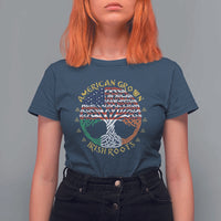 American Grown With Irish Roots T Shirt For Women Irish American Tree