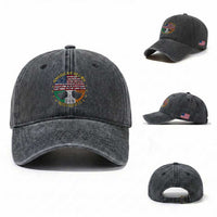 American Grown With Irish Roots Washed Cotton Baseball Cap Irish American Tree