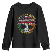 American Grown With Irish Roots Youth Sweatshirt Irish American Tree