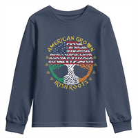 American Grown With Irish Roots Youth Sweatshirt Irish American Tree