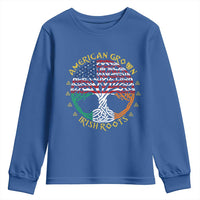 American Grown With Irish Roots Youth Sweatshirt Irish American Tree