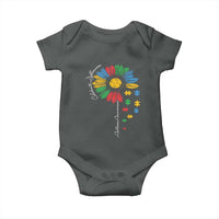 Autism Awareness Celebrate Differences Baby Onesie Sunflower Puzzle Pieces