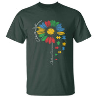 Autism Awareness Celebrate Differences T Shirt Sunflower Puzzle Pieces