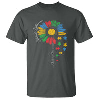 Autism Awareness Celebrate Differences T Shirt Sunflower Puzzle Pieces