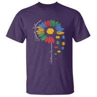 Autism Awareness Celebrate Differences T Shirt Sunflower Puzzle Pieces