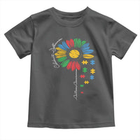 Autism Awareness Celebrate Differences Toddler T Shirt Sunflower Puzzle Pieces