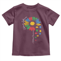 Autism Awareness Celebrate Differences Toddler T Shirt Sunflower Puzzle Pieces