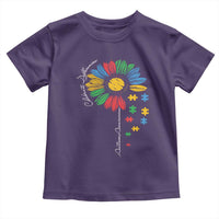 Autism Awareness Celebrate Differences Toddler T Shirt Sunflower Puzzle Pieces