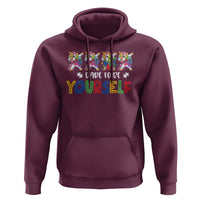 Funny Autism Awareness Dare To Be Yourself Hoodie Dabbing Unicorn