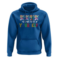 Funny Autism Awareness Dare To Be Yourself Hoodie Dabbing Unicorn