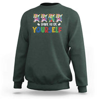 Funny Autism Awareness Dare To Be Yourself Sweatshirt Dabbing Unicorn