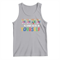 Funny Autism Awareness Dare To Be Yourself Tank Top Dabbing Unicorn