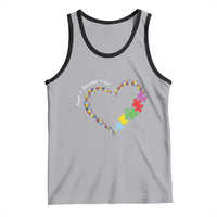 Autism Awareness Accept Understand Love Tank Top Love Heart Puzzle Pieces