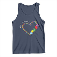 Autism Awareness Accept Understand Love Tank Top Love Heart Puzzle Pieces
