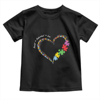 Autism Awareness Accept Understand Love Toddler T Shirt Love Heart Puzzle Pieces