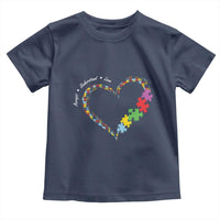 Autism Awareness Accept Understand Love Toddler T Shirt Love Heart Puzzle Pieces
