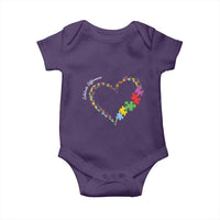 Autism Awareness Celebrate Differences Baby Onesie Love Heart Puzzle Pieces