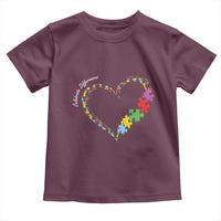 Autism Awareness Celebrate Differences Toddler T Shirt Love Heart Puzzle Pieces