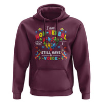 I Am Non Verbal But I Still Have A Voice Autism Awareness Hoodie Heart Puzzle