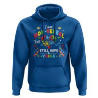 I Am Non Verbal But I Still Have A Voice Autism Awareness Hoodie Heart Puzzle