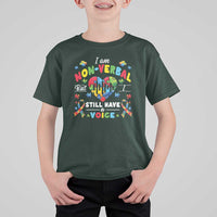 I Am Non Verbal But I Still Have A Voice Autism Awareness T Shirt For Kid Heart Puzzle